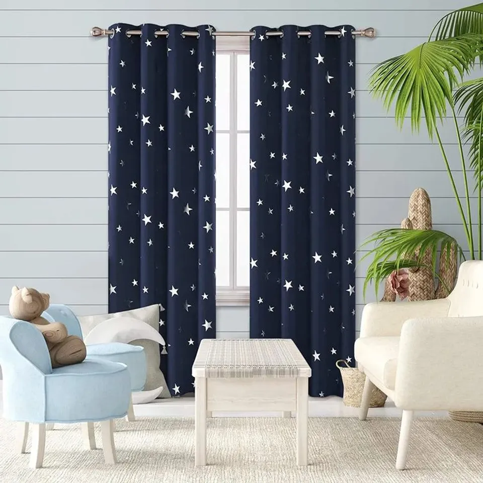 PAIR MANZANITA EYELE5 ROOM DARKENING CURTAINS 66" × 90"