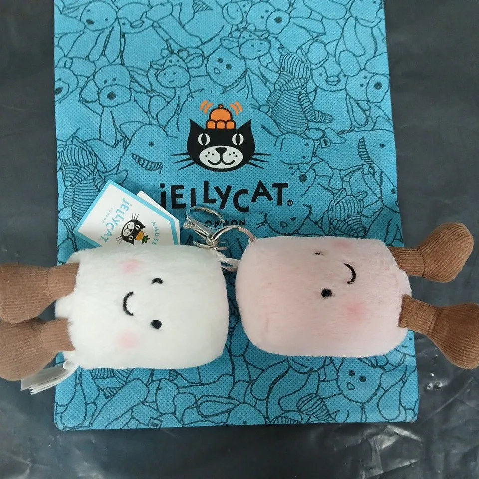 Jellycat Amuseables Pair of Marshmallows Bag Charm – Set of 2