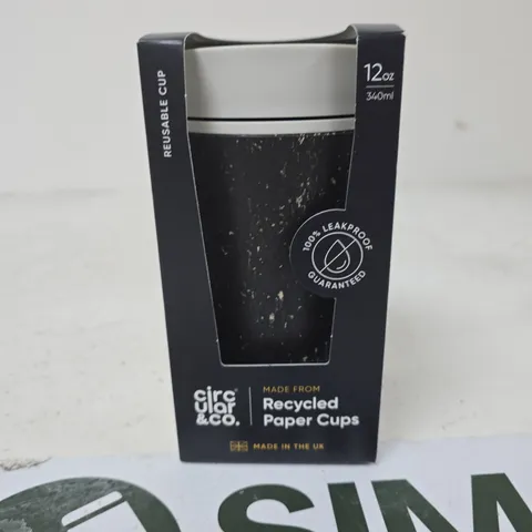 CIRCULAR & CO. RECYCLED PAPER CUP – 12OZ (340ML) – BOXED