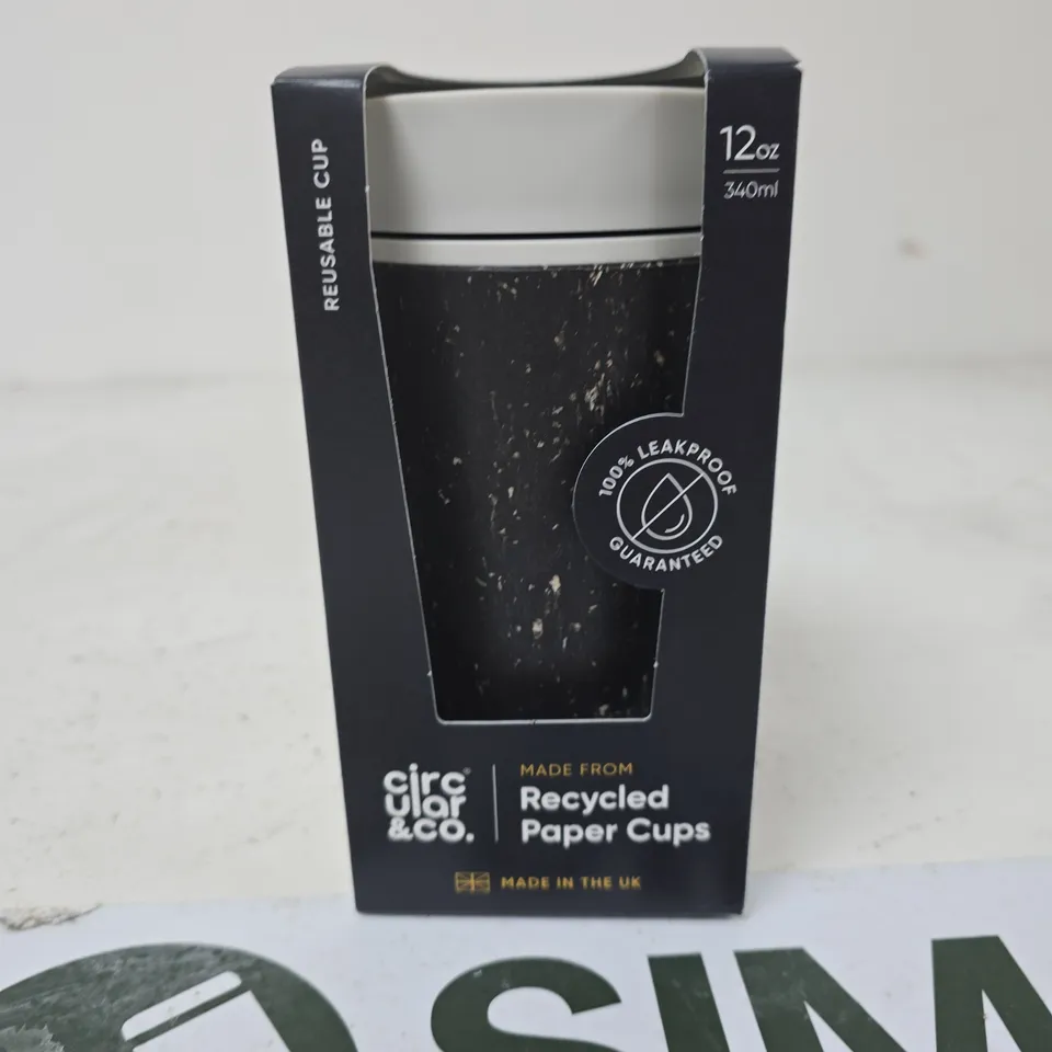 CIRCULAR & CO. RECYCLED PAPER CUP – 12OZ (340ML) – BOXED