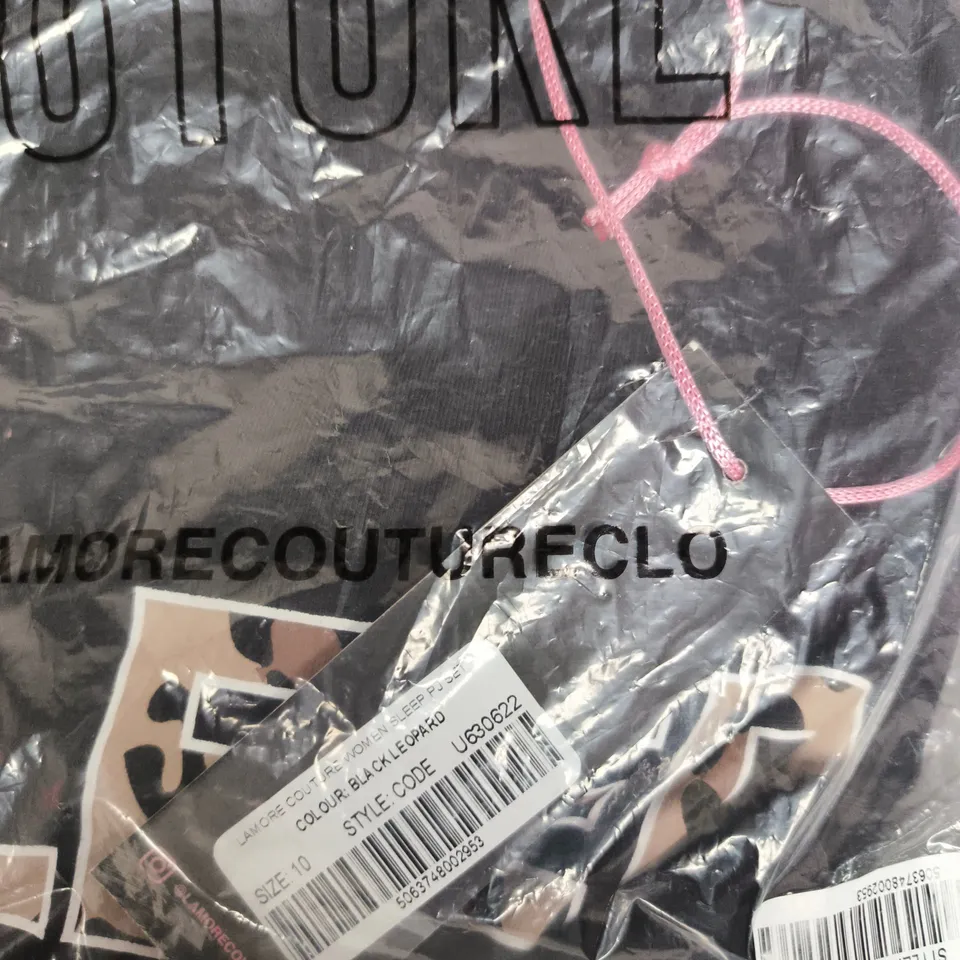 LAMORE COUTURE SLEEPWEAR – BLACK, UK SIZE 10