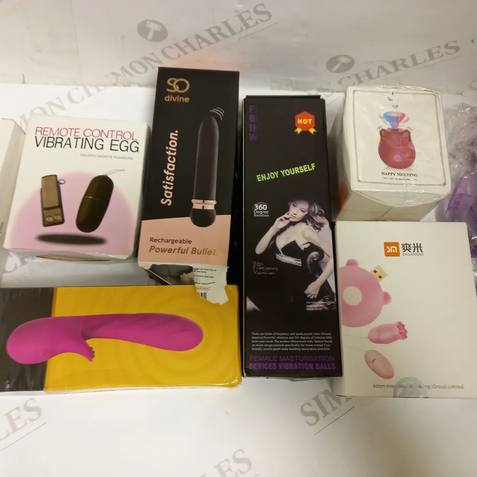 LOT OF 8 ASSORTED SEX TOYS & ACCESSORIES