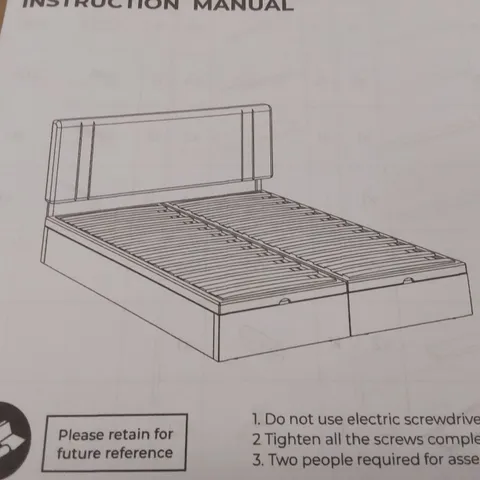 BOXED GAS LIFT VERTICAL LINE VELVET OTTOMAN BED - DOUBLE, DARK GREEN (1 BOX)