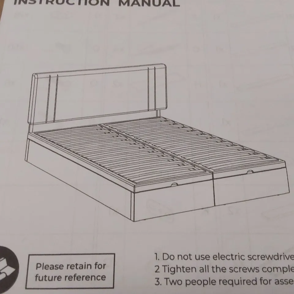 BOXED GAS LIFT VERTICAL LINE VELVET OTTOMAN BED - DOUBLE, DARK GREEN (1 BOX)