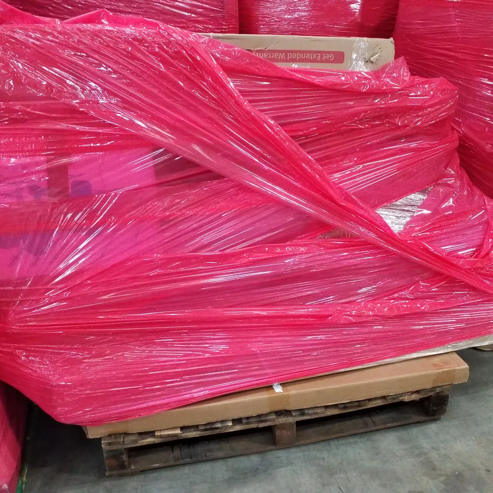PALLET OF ASSORTED PRODUCTS INCLUDING VACUUM STAND, KIDS BICYCLE