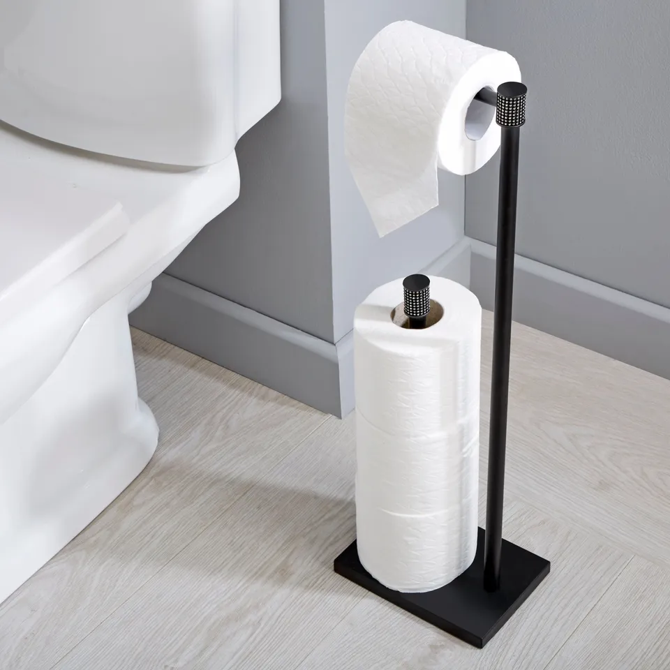 BOXED CORNICHE FREE STANDING TOILET ROLE HOLDER