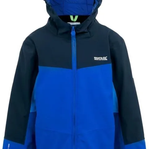 BRAND NEW REGATTA KIDS' HIGHTON V PADDED JACKET - OLYMPIC BLUE/NAVY SIZE UK 11-12 YEARS