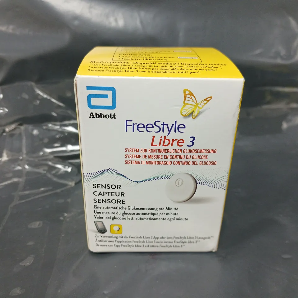 BOXED AND SEALED ABBOTT FREESTYLE LIBRE 3 SENSOR