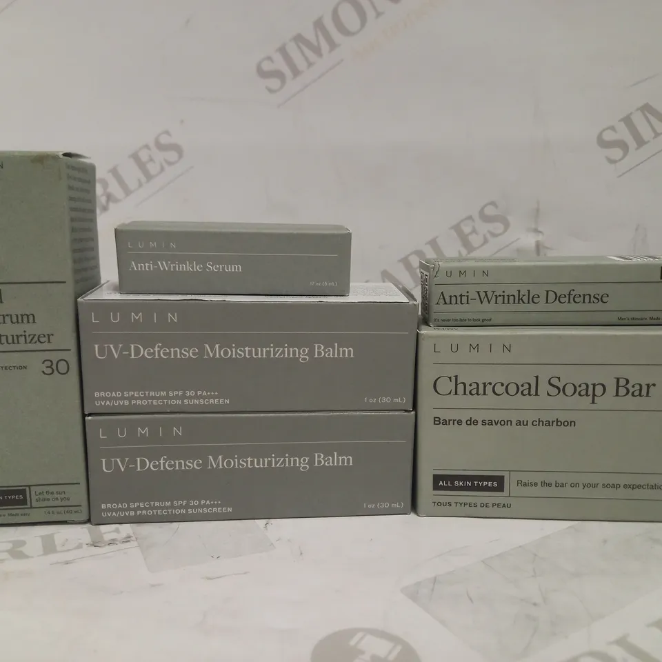 LOT OF 6 LUMIN SKINCARE ITEMS
