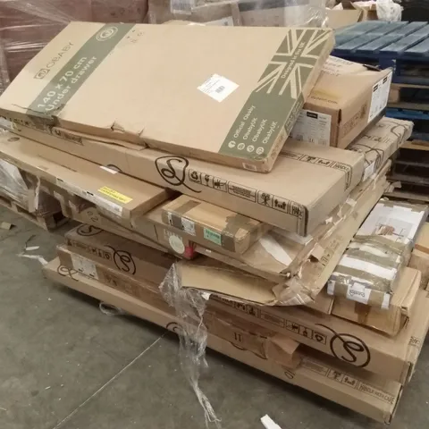 PALLET OF ASSORTED INCOMPLETE DESIGNER FURNITURE PARTS AND PIECES