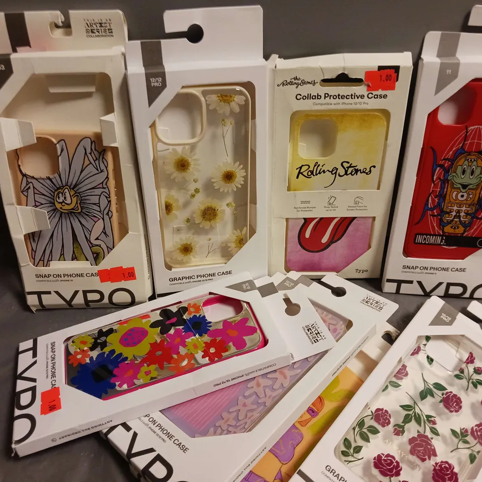 APPROXIMATELY 75 ASSORTED PHONE CASE TO INCLUDE GRAPHIC PHONE CASE COMPATIBLE WITH IPHONE 12/12 PRO
