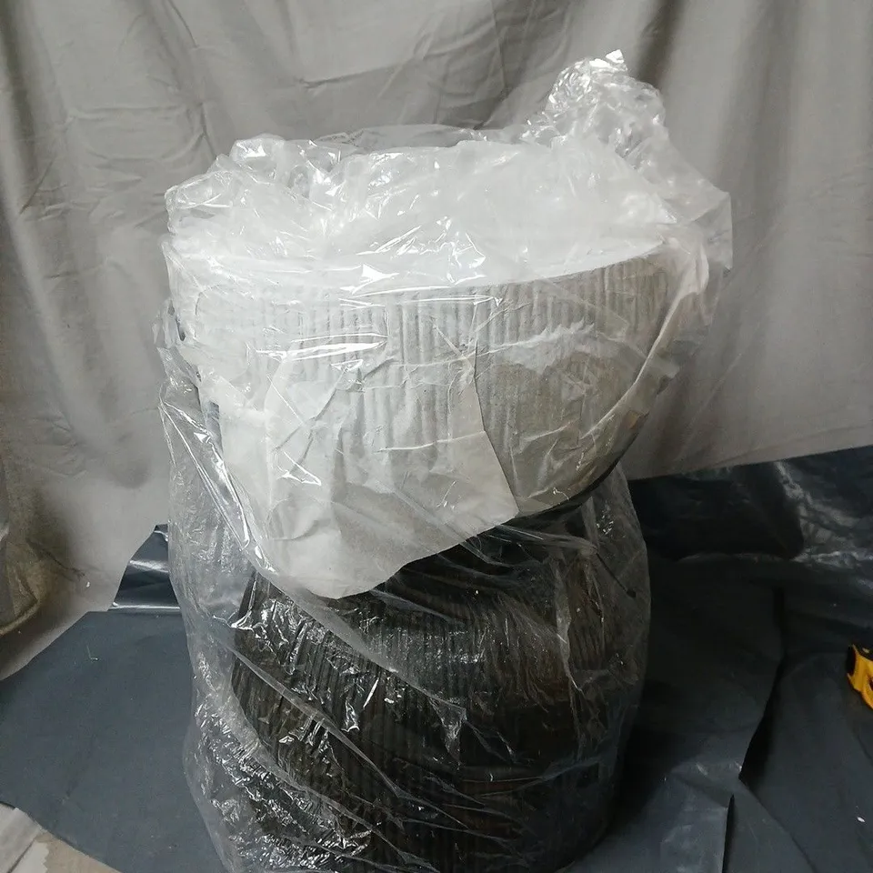 K BY KELLY HOPPEN RIBBED JUNIOR OUTDOOR PEDESTAL TABLE