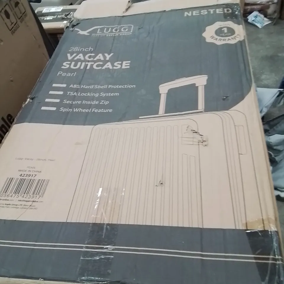 BOXED LUGG 28INCH VACAY SUITCASE PEARL