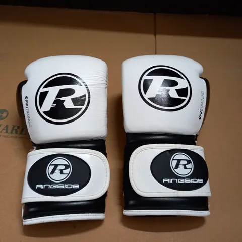 RINGSIDE PRO TRAINING GLOVES IN BLACK & WHITE