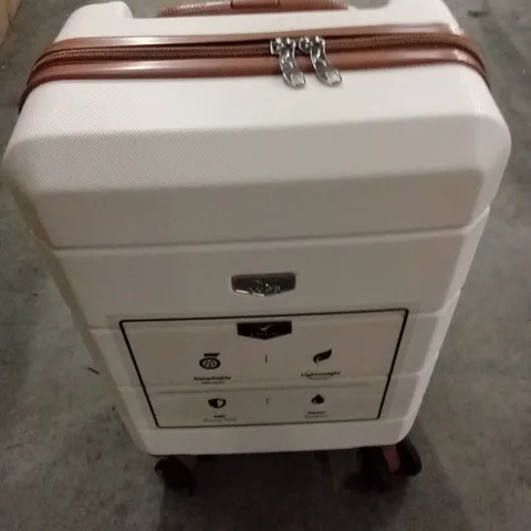 LUGG TRAVEL CABIN BAG CREAM WITH BROWN