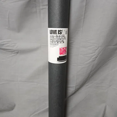 LOVE IS ART KIT – ABSTRACT COUPLES PAINTING SET WITH DROP CLOTH, CANVAS & RED PAINT