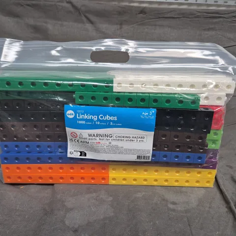 EDX LINKING CUBES 1000 CUBES – 10 COLOURS, 2 CM – SEALED IN BAG