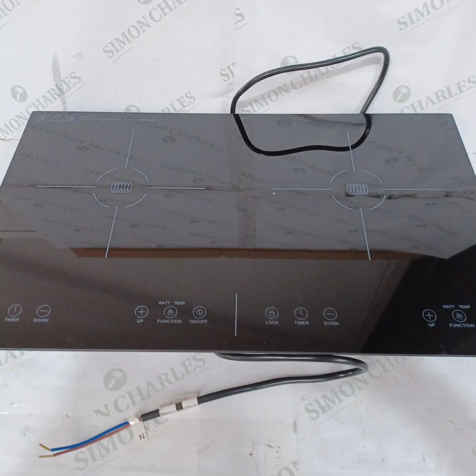 UNBRANDED ELECTRIC KITCHEN HOB, BLACK // MODEL: SK-B04T - COLLECTION ONLY
