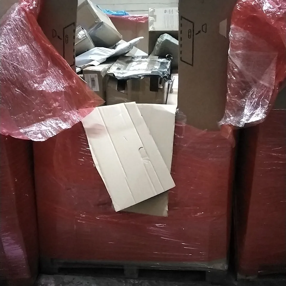 PALLET OF HOUSEHOLD ITEMS TO INCLUDE AMZCHEF SLOW JUICER, PET TRANSPORT CARRIER, CORK YOGA MAT, CHASSIS PARTS CONTROL ARM KITS AND OTHER ASSORTED ITEMS...