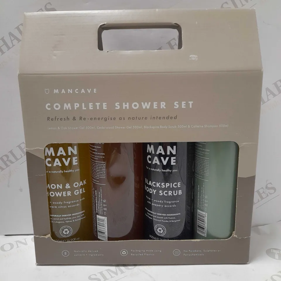 MANCAVE COMPLETE SHOWER GIFT SET