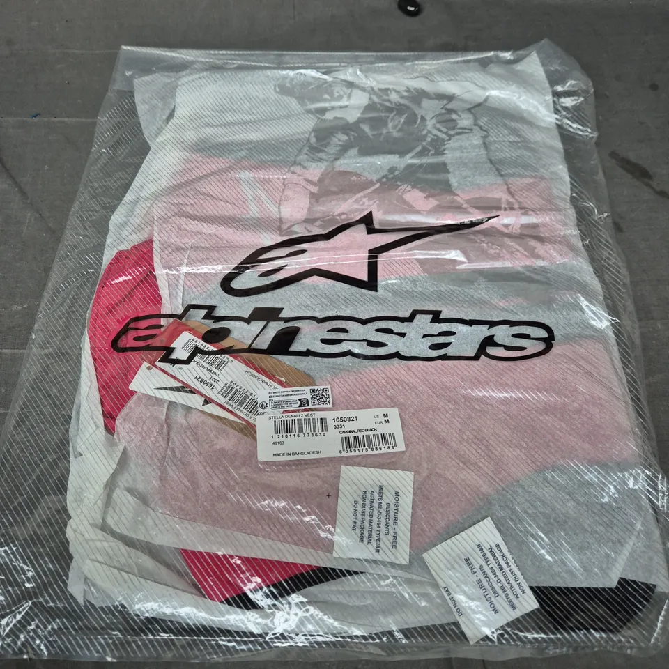 ALPINESTARS STELLA DENALI 2 VEST – WOMEN'S – US M / EUR M – CARDINAL RED/BLACK