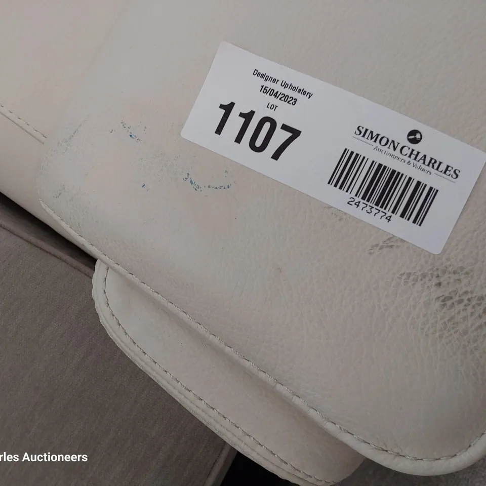 QUALITY ITALIAN DESIGNER AVOLA LARGE SOFA CREAM LEATHER