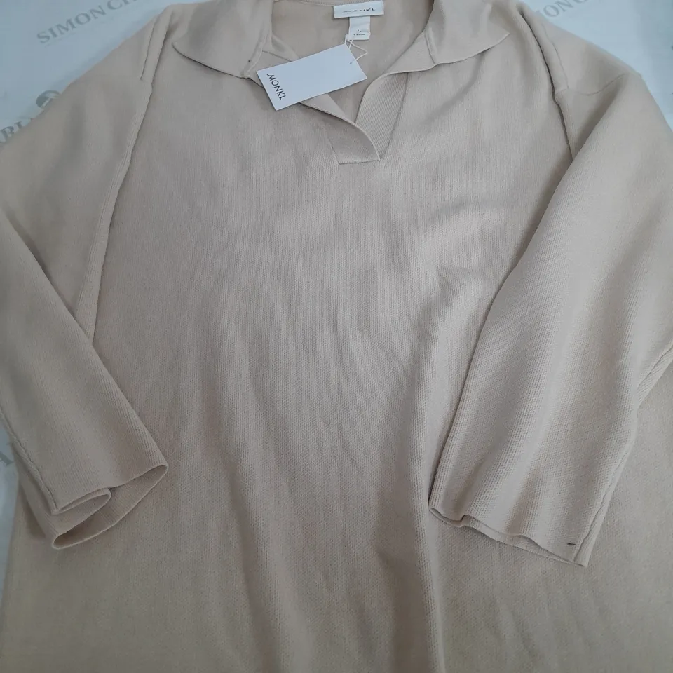 MONKL WASHED TAN STRECH DRESS - MEDIUM