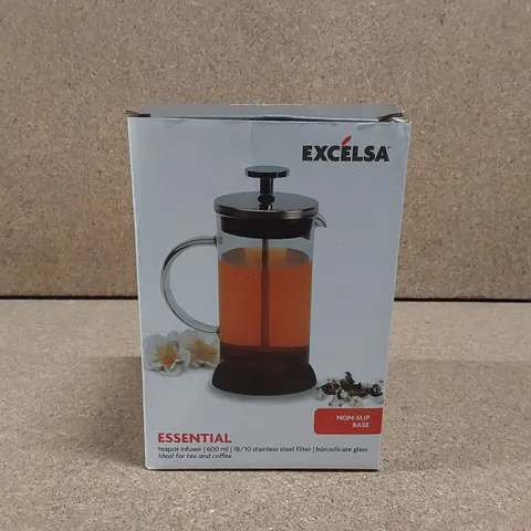 BOXED EXCELSA ESSENTIAL 600ML TEAPOT INFUSER 