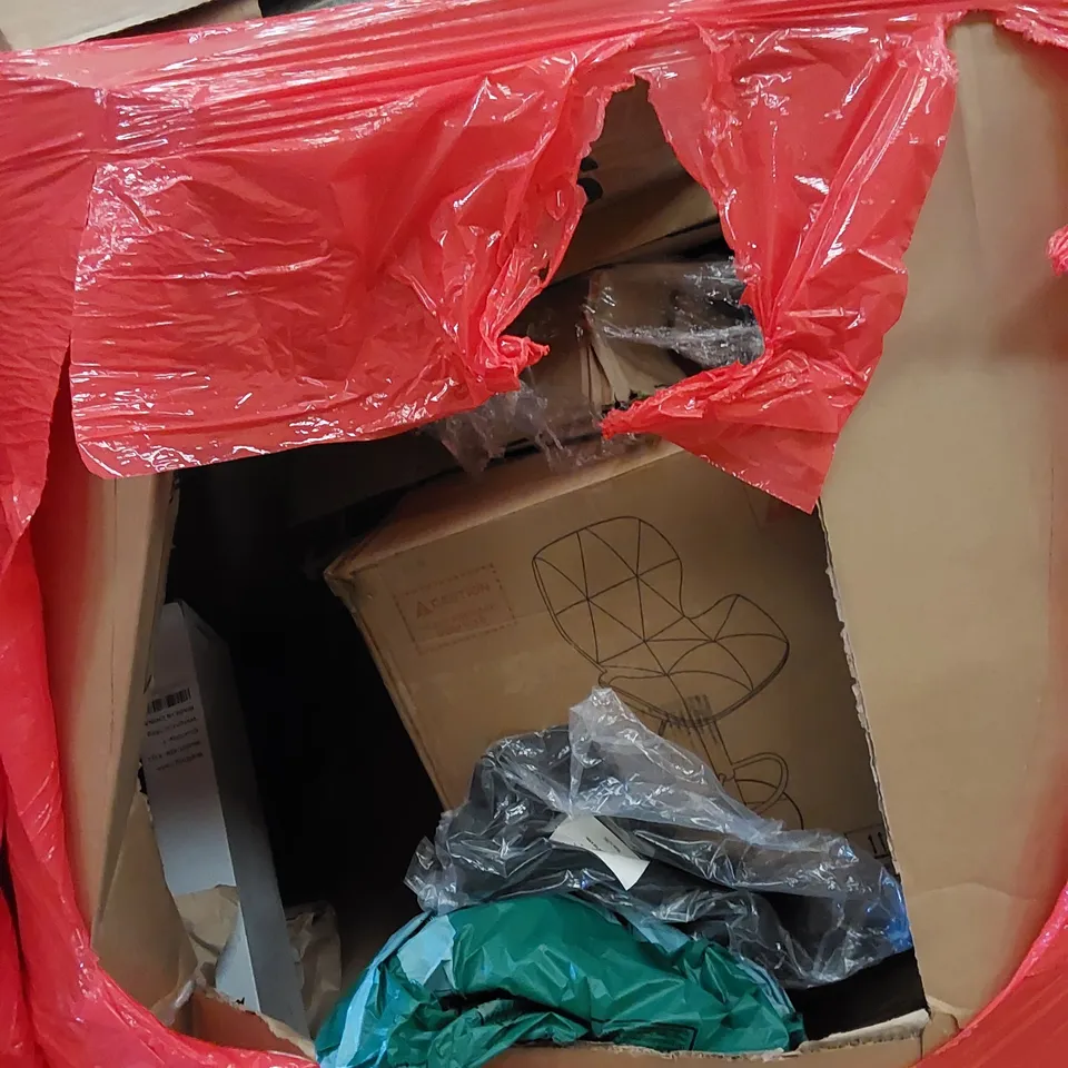 PALLET TO CONTAIN ASSORTED HOUSEHOLD ITEMS AND CONSUMER PRODUCTS. INCLUDING ELECTRICAL TRICKS HEATEDTHROW BLANKET, NERVE GUN, DANCE MAT, TURNTABLE, BAT STOOL ETC 