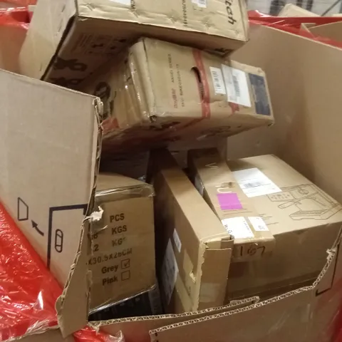 PALLET OF ASSORTED HOUSEHOLD GOODS AND PRODUCTS TO INCLUDE;BIKE, COFFEE MACHINE, MULTIFUNCTIONAL CLEANING APPLIANCE