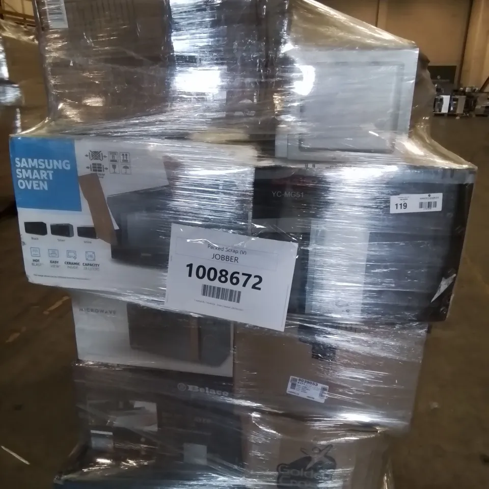 PALLET OF APPROXIMATELY 14 ASSORTED MICROWAVES TO INCLUDE