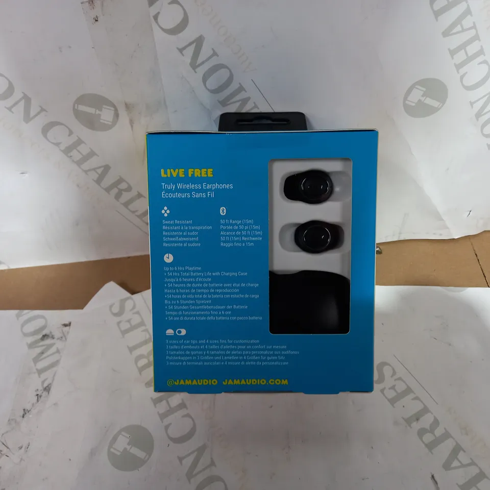 BRAND NEW BOXED JAM LIVE FREE TRULY WIRELESS EARPHONES IN BLACK