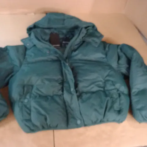 BRAVE SOUL PADDED GREEN COAT - XS 8