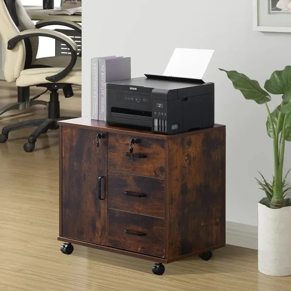 BOXED SWINFORD 3 DRAWER LATERAL FILING CABINET (1 BOX)