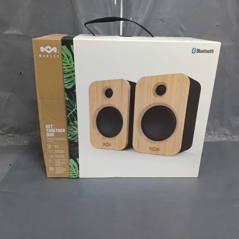 BOXED HOUSE OF MARLEY GET TOGETHER DUO TRUE WIRELESS SPEAKERS EM-JA019-SBB