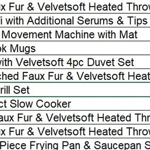 PALLET OF APPROXIMATELY 30 ASSORTED PRODUCTS TO INCLUDE;