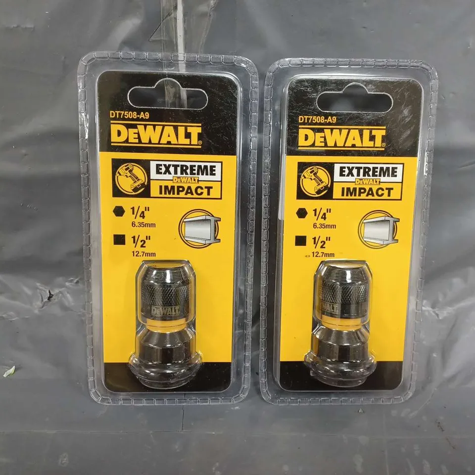 2 SEALED DEWALT DT7508 IMPACT WRENCH TO IMPACT DRIVER ATTACHMENT