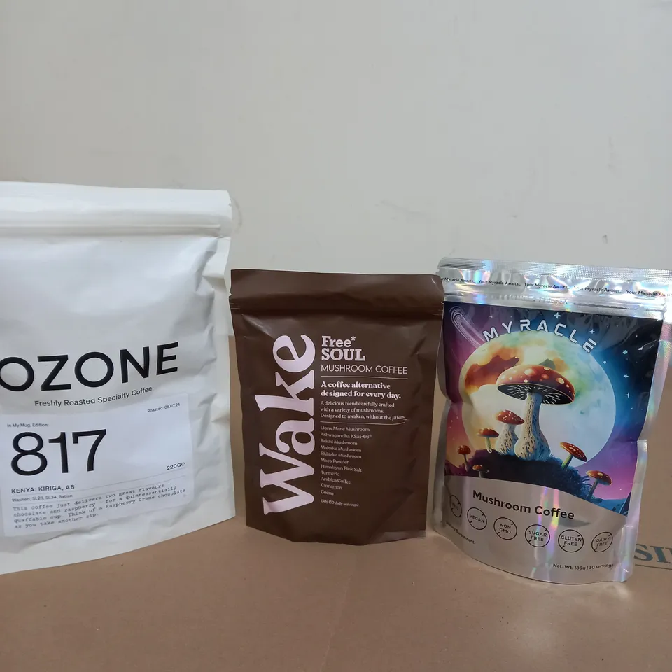 LOT OF 6 ASSORTED COFFEE BEANS AND GROUND COFFEE TO IN LAVAZZA
