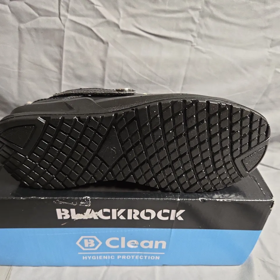 BOXED PAIR OF BLACKROCK SAFETY CLOGS - UK SIZE 4