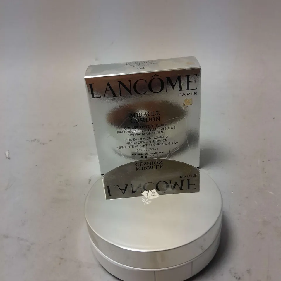 LANCOME MIRACLE CUSHION LIQUID CUSHION COMPACT SPF 23 - # 04 BEIGE MIEL BY FOR WOMEN - 0.51 OZ FOUNDATION
