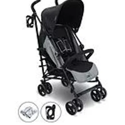 MY BABIIE MB02 PLUS BLACK LIGHTWEIGHT STROLLER - COLLECTION ONLY
