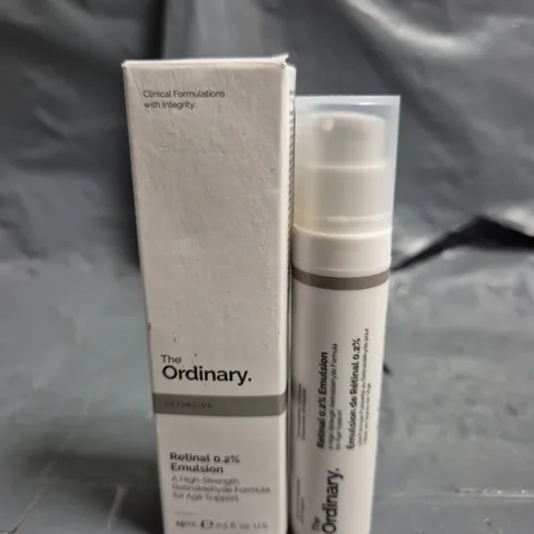 THE ORDINARY RETINAL 0.2% EMULSION, HIGH-STRENGTH RETINOID SERUM FOR ADVANCED ANTI-AGING SUPPORT, 15ML