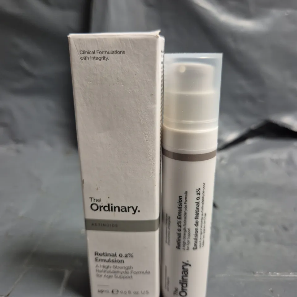 THE ORDINARY RETINAL 0.2% EMULSION, HIGH-STRENGTH RETINOID SERUM FOR ADVANCED ANTI-AGING SUPPORT, 15ML