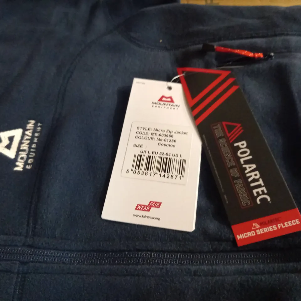 MOUNTAIN EQUIPMENT MICRO ZIP JACKET IN NAVY - L