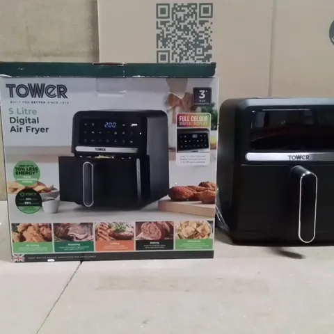 BOXED TOWER 5 LITRE DIGITAL AIR FRYER 