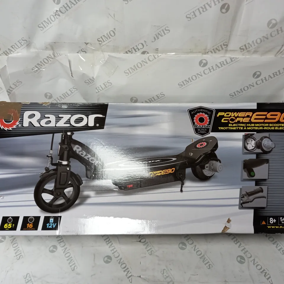 RAZOR POWERCORE E90 SCOOTER BLACK - COLLECTION ONLY - BOXED RRP £199.99