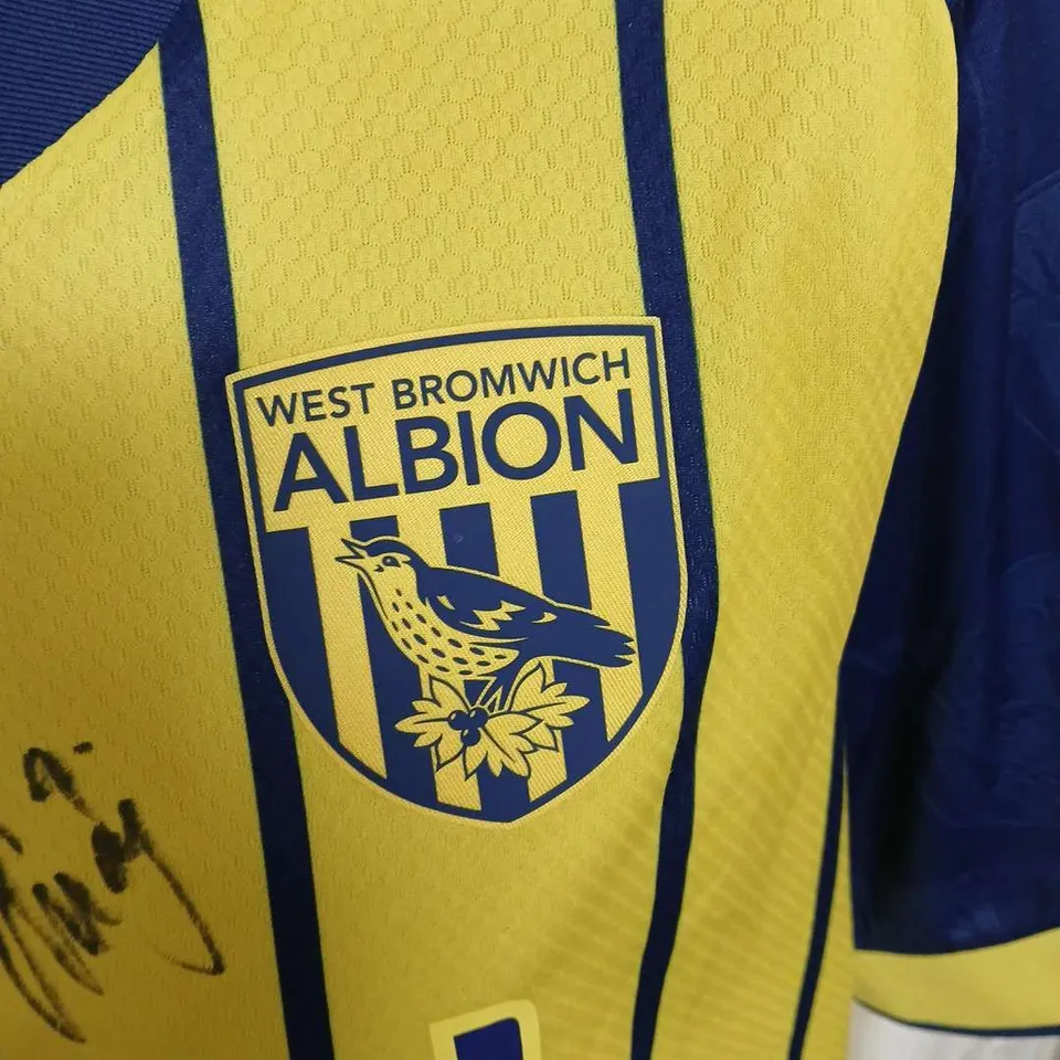 SIGNED MACRON WEST BROM AWAY (YELLOW) 24/25 JERSEY - LARGE