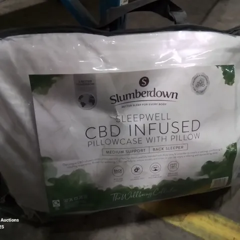 BAGGED SLUMBERDOWN CBD INFUSED PILLOWCASE AND PILLOW