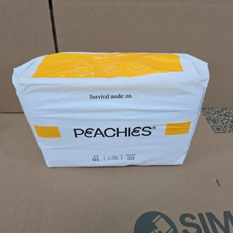 PEACHIES BABY NAPPIES SIZE 01 - 33 NAPPIES
