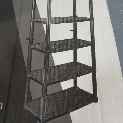 BOXED 5 SHELF PLASTIC SHELVING UNIT (H)1900MM (W)850MM (D)400MM
